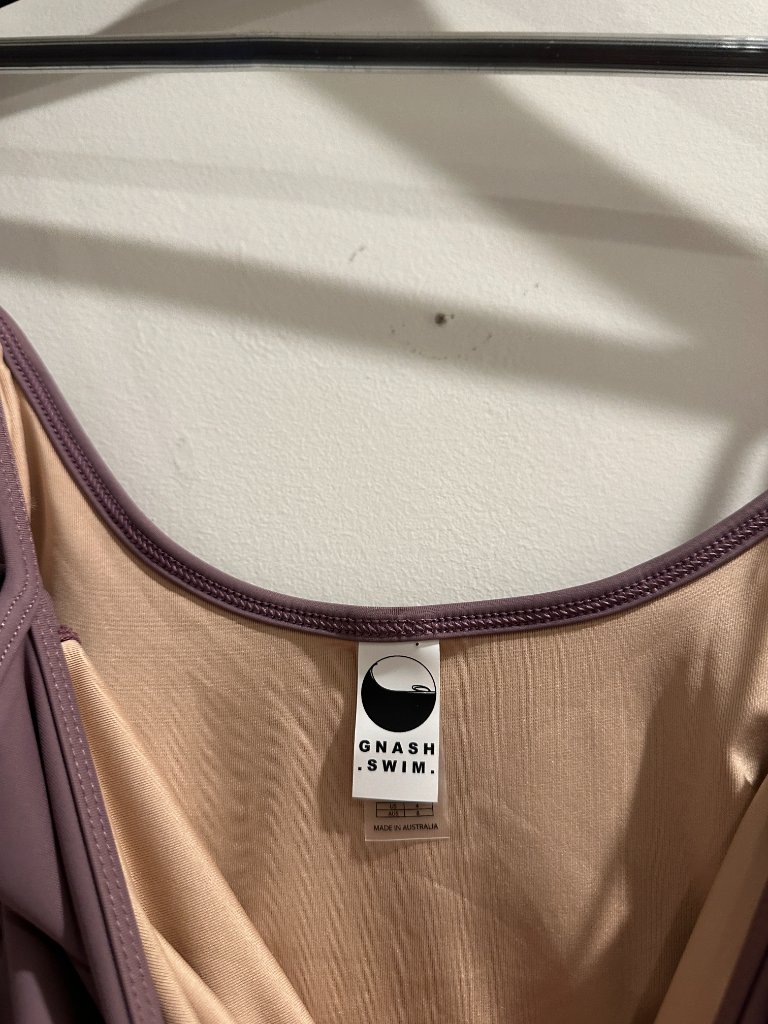 Gnash Swim X Free People Gnash String One-Piece Swimsuit In Purple Us 4 Nwt — image 6 of 7